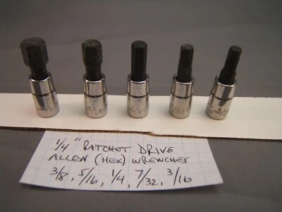 Craftsman 1/4"  Drive Rachet Allen Hex Wrenches - Image 1 of 2