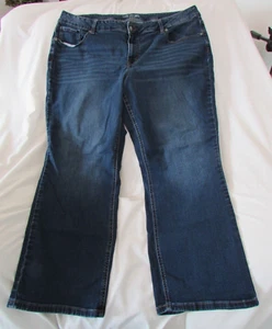 Ladies "Maurices" Size 22WS (W38.5/L27) Blue, Distressed, Straight Leg Jeans - Picture 1 of 9