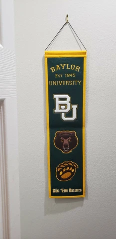 Baylor Bears WOOL HERITAGE BANNER 8"X32" NCAA pennant Cover