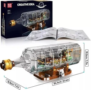NEW Bottled Flying Dutchman Pirates Boat Building Blocks Model Brick Toy Set MOC - Picture 1 of 6