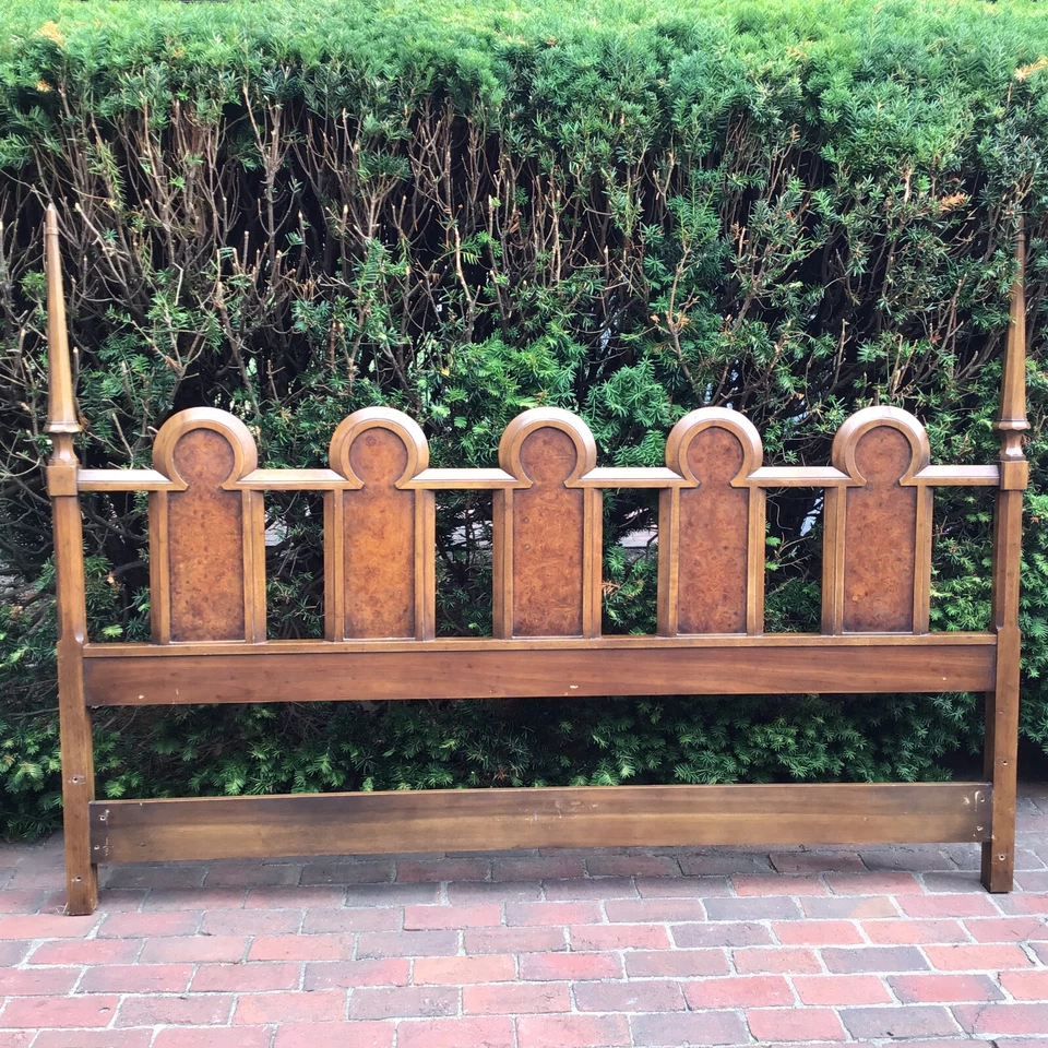 Cabecero vintage King Cherry Drexel Heritage Mid Century local PU MASSACHUSETTS Foto 1 de 4