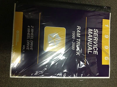 1996 道奇 Ram 卡车 1500 2500 3500 服务店维修手册新工厂  — 第 1/4 张图片