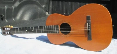 Antique George Washburn New Model 10 Parlor Guitar To Restore Brazilian & Spruce - Image 1 of 4