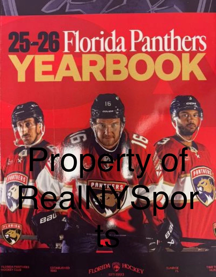 Anuario de las Panteras de la Florida 2025-26 Stanley Cup Champs Barkov Tkachuk en stock nuevo Foto 1 de 1