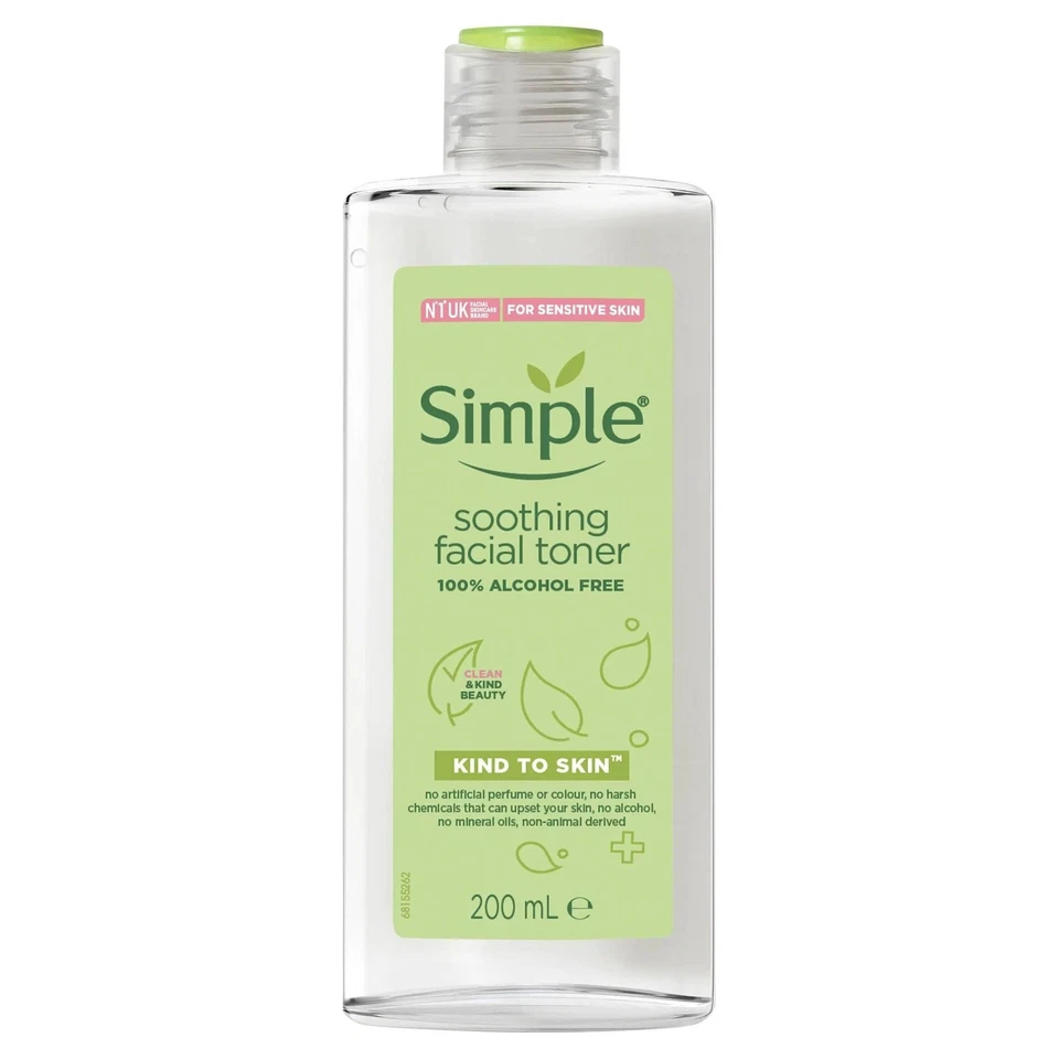 Toner facial calmante Simple Kind to Skin 200 ml - Imagem 1 de 1