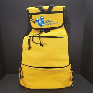 Disney Vacation Club Yellow Cruise Line Castaway Cooler Backpack Beach Logo NWOT - Picture 1 of 14