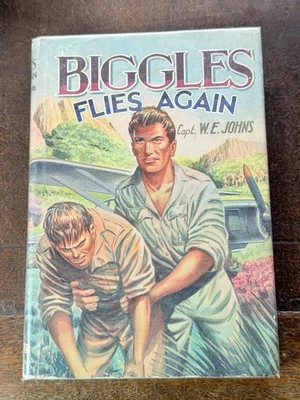 Vintage Biggles Book Biggles Flys Again - Image 1 of 3