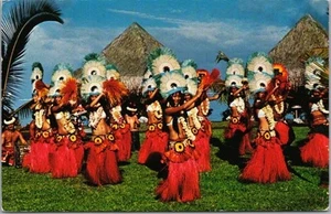 Postal de saludos de HAWAII "Los encantadores y emocionantes bailarines de Tahití" 1985 Cancelar - Imagen 1 de 2