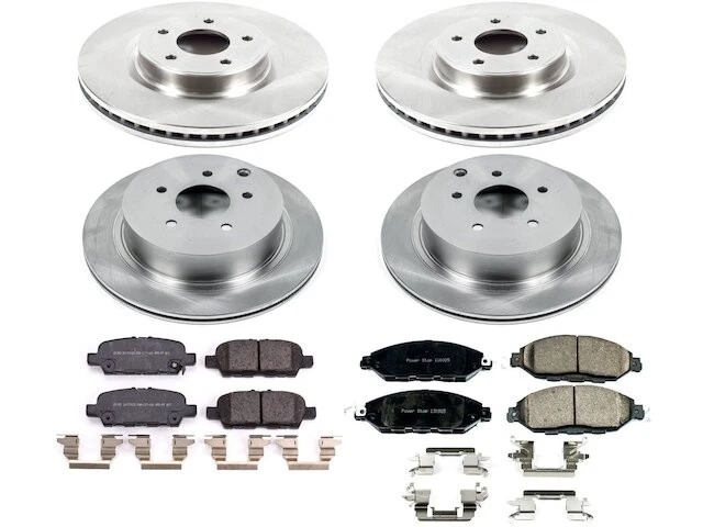 Front and Rear Brake Pad and Rotor Kit For 2019-2020 Infiniti QX60 HJ619CM - Изображение 1 из 1