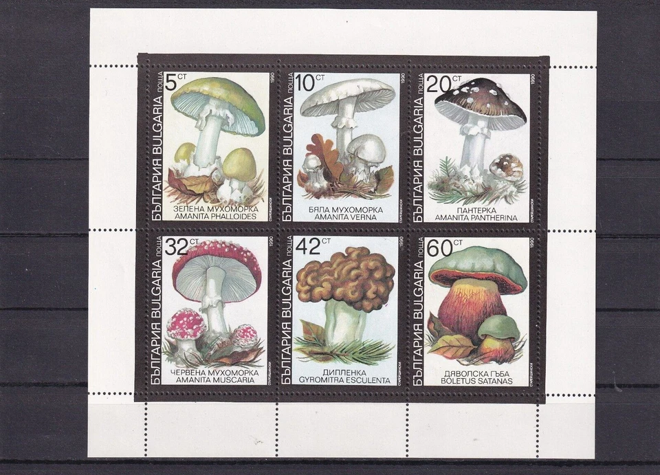 SA24b Bulgaria 1990 Setas, hoja como nueva Foto 1 de 1