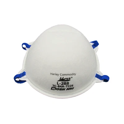 NIOSH N95 Particulate Respirator P2 Face Dust Masks 40pcs (2x20pc bulk buy) - image 1 of 4