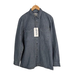 The Stronghold Los Angeles Herren Hemd Jeansblau Große 44', Neu + Etikett 🚀 - Bild 1 von 9