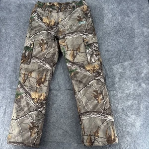 Yukon Gear Pants Men's Medium Quilted Camo Cargo Hunting Realtree - Picture 1 of 18