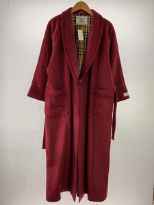 Abrigo de lana rojo Burberrys para hombre talla L chaqueta larga #EG ZIA - Imagen 1 de 5