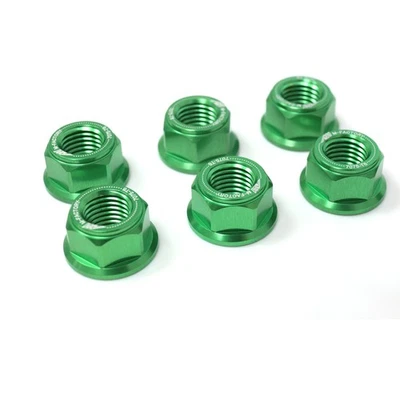 Green CNC Racing Rear Sprocket Nuts For Ducati Multistrada 1100 04-09 08 07 06 - Image 1 of 4