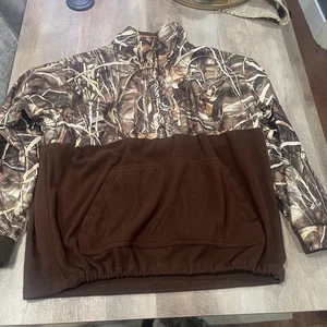 Drake Waterfowl MST Eqwader 1/4 Zip Fleece Pullover Size XL Camo Hunting Outdoor - Picture 1 of 5