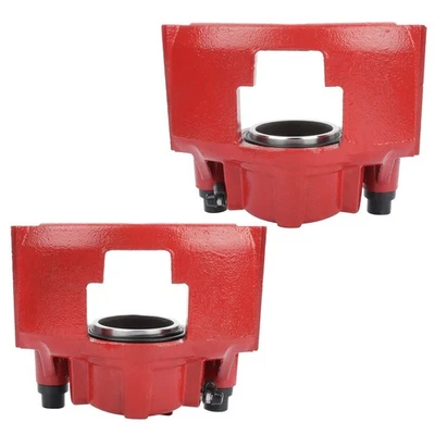 For 96-02 GMC Savana 1500 Chevy Express Front Left Right Red Brake Calipers Pair Foto 1 de 4