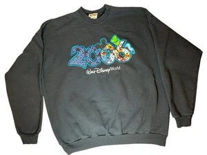 Vintage Walt Disney World 2006 Crew Neck Pullover Sweatshirt Black Men’s 2XL - Picture 1 of 5