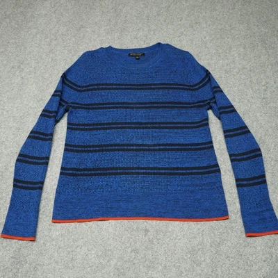 Suéter Banana Republic para mujer azul XL algodón elástico a rayas Foto 1 de 4