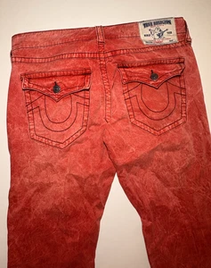 True Religion Men's Red Pants | Size 36 - Picture 1 of 6