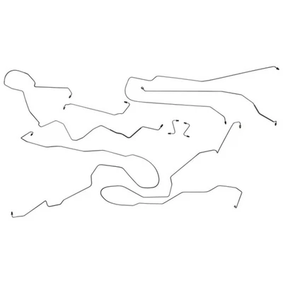 Kit de línea de freno tubos completos tambor trasero ABS 1997-99 Monte Carlo OE acero 8 piezas Foto 1 de 4