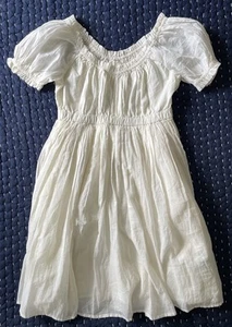 NWT Crewcuts Girl Dress Ivory White 8 Short Sleeve Lined 100% Cotton J Crew Cuts - Picture 1 of 4