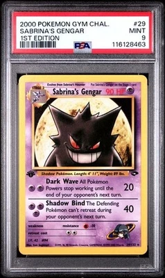 Pokemon Sabrina's Gengar Gym Challenge 1st Edition Rare #29 PSA 9 Mint - Image 1 of 2