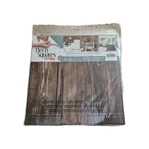 Deco Quadrate 12" x 12" rustikale Planke selbstklebend (12 Packungen) - Bild 1 von 2