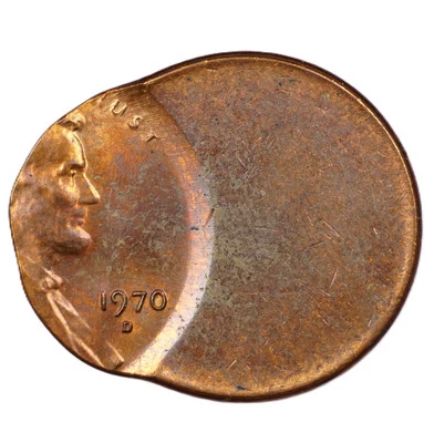 1970 D 1c Off Center Lincoln Cent Mint Error Coin E157 - Image 1 of 2