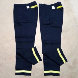 Red Kap Navy Safety Industrial Work Uniform Pants Lot of 2 (PT10NV) Size 32x31 - Picture 1 of 11