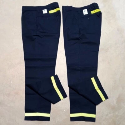 Red Kap Navy Safety Industrial Work Uniform Pants Lot of 2 (PT10NV) Size 32x31 - Image 1 of 4