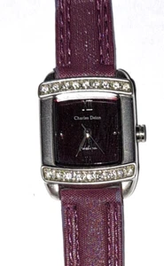 Charles Delon Women's Silver Toned Watch New Band & Battery 8" - Picture 1 of 4