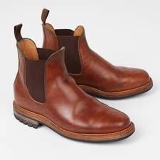 Viberg - Chelsea Boot - Dark Rubber Dublin - 2050 Last -  Size 7 -  Canada