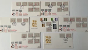 FDC s 1984 Royal Mail Definitive / Einrahmen Ersttagsbriefe X 7 - Bild 1 von 8