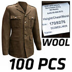 LOT 100 PCS British Army No 2 Dress Uniform Jacket Dress Tunic Brown Wool MIX