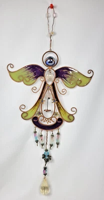 Hermoso receptor solar de colección de 16" x 9" de resina y ángulo de cobre Foto 1 de 4