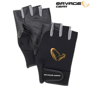 Savage Gear Neoprene Half Finger - Fishing Gloves - Picture 1 of 1