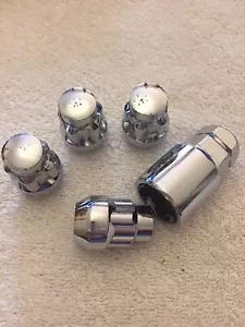 M12X1.25 ALLOY WHEELS LOCKING NUTS + KEY FITS NISSAN MODELS - Picture 1 of 1