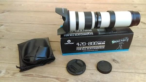 Lumix/Olympus Digital Micro 4/3 Fit 420-800mm Super Telephoto Zoom Lens - Picture 1 of 8