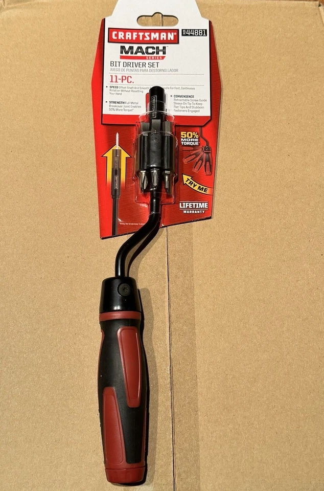 NEW CRAFTSMAN MACH SERIES 11 PIECE BIT DRIVER SET # 44881 - BOX OF 6 - Image 1 of 4