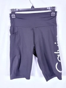 Calvin Klein schwarz Gr. S Spandex Bike Shorts Performance Taschen sportlich Pull On - Bild 1 von 5