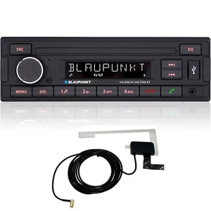 Blaupunkt VALENCIA 200 Car Stereo DAB Radio BT USB AUX Retro OEM Look + Aerial - Picture 1 of 9