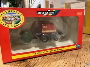 00051 Britains Vicon RF130 round baler Farm tractor toy model 1 32 - Picture 1 of 4
