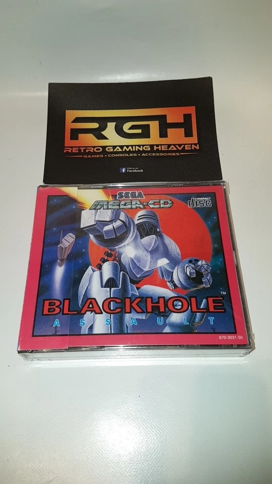 BLACKHOLE ASSAULT SEGA MEGA CD GAME NEW FACTORY SEALED + SPINE CARD V GOOD CON - Image 1 of 4