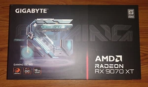 GIGABYTE Radeon RX 9070 XT Gaming OC 16G GDDR6 Graphics Card NEW SEALED 🔥 - Picture 1 of 7