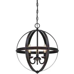 Westinghouse Stella Mira 3-Light Oil-Rubbed Bronze with Highlights Pendant - Picture 1 of 10