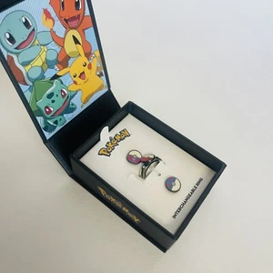 Pokemon Pokeball Intechangeable RING , Set Of 3, In Box, Officially Licensed Sz9 - Picture 1 of 6