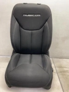 Jeep JK Wrangler Rubicon 4 Door Driver Black Cloth Front Seat 2011-2017 168325 - Picture 1 of 13