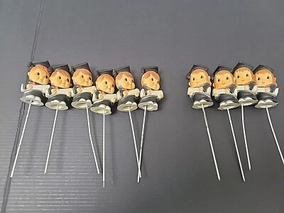 复古陶瓷毕业蛋糕和蛋糕装饰精选(10 件装)香港  — 第 1/4 张图片