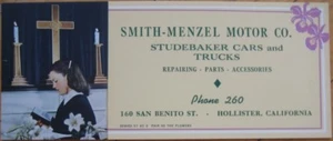 Hollister, CA 1951 Studebaker Car Advertising Blotter w/Pinup Woman - 'Rosemary' - Picture 1 of 1